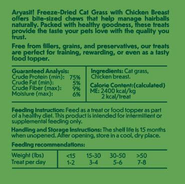 Freeze-Dried Cat Grass with Chicken