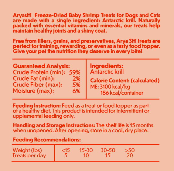 Freeze-dried Baby Shrimp